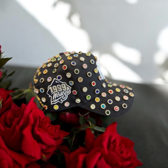 “Bespoke hat worn by Chris Brown, custom with over 150 rhinestones.” - Picture 6 of 6